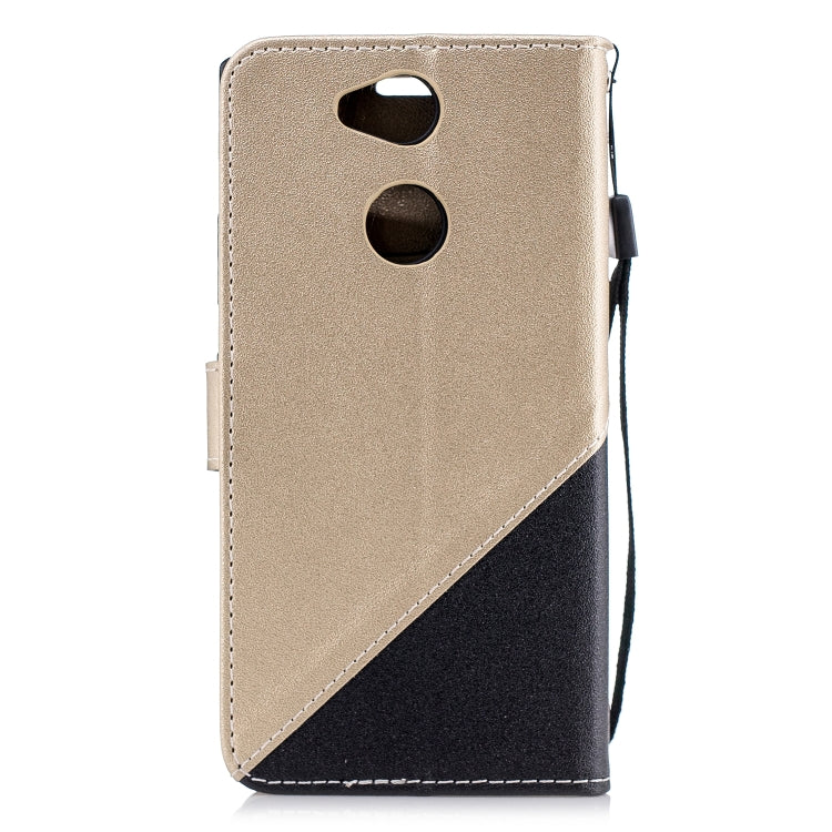 For Sony Xperia XA2 Matching Color Frosted Texture Horizontal Flip PU Leather Case with Holder & Card Slots & Lanyard
