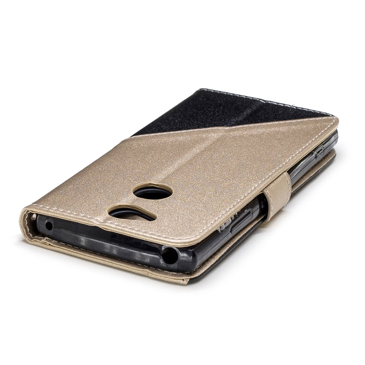 For Sony Xperia XA2 Matching Color Frosted Texture Horizontal Flip PU Leather Case with Holder & Card Slots & Lanyard