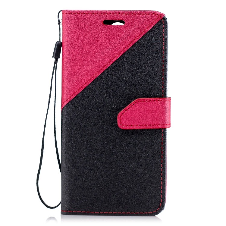 For Sony Xperia XA2 Matching Color Frosted Texture Horizontal Flip PU Leather Case with Holder & Card Slots & Lanyard