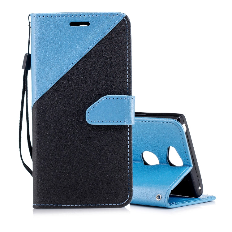For Sony Xperia XA2 Matching Color Frosted Texture Horizontal Flip PU Leather Case with Holder & Card Slots & Lanyard