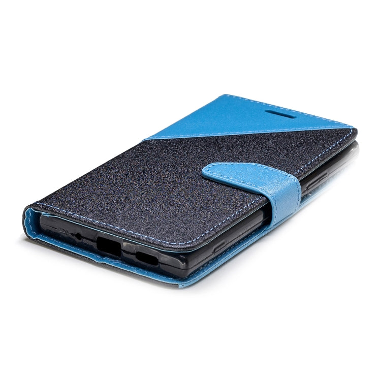 For Sony Xperia XA2 Matching Color Frosted Texture Horizontal Flip PU Leather Case with Holder & Card Slots & Lanyard