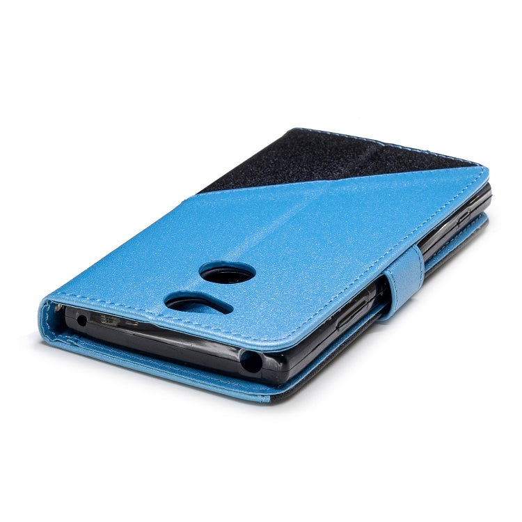 For Sony Xperia XA2 Matching Color Frosted Texture Horizontal Flip PU Leather Case with Holder & Card Slots & Lanyard