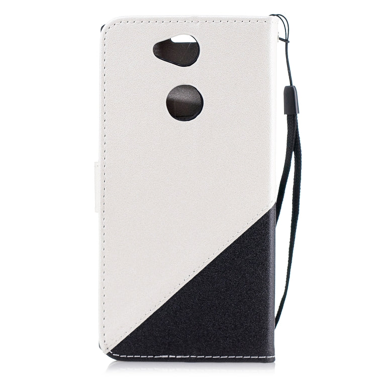 For Sony Xperia XA2 Matching Color Frosted Texture Horizontal Flip PU Leather Case with Holder & Card Slots & Lanyard
