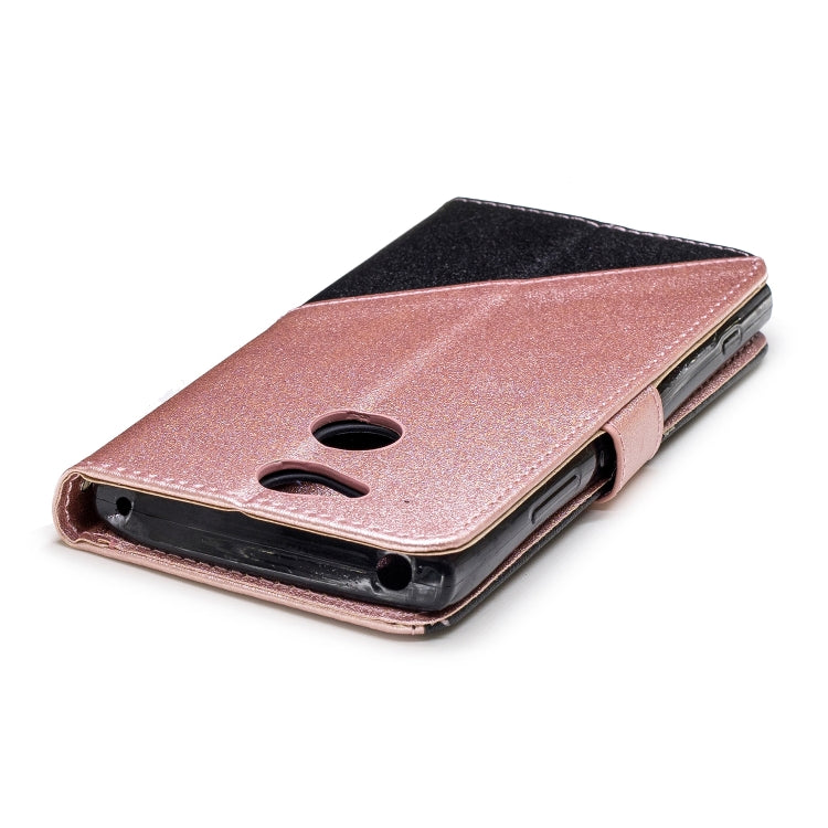 For Sony Xperia XA2 Matching Color Frosted Texture Horizontal Flip PU Leather Case with Holder & Card Slots & Lanyard