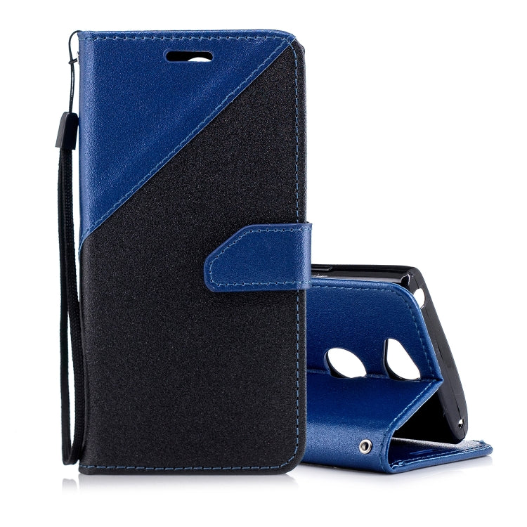 For Sony Xperia XA2 Matching Color Frosted Texture Horizontal Flip PU Leather Case with Holder & Card Slots & Lanyard