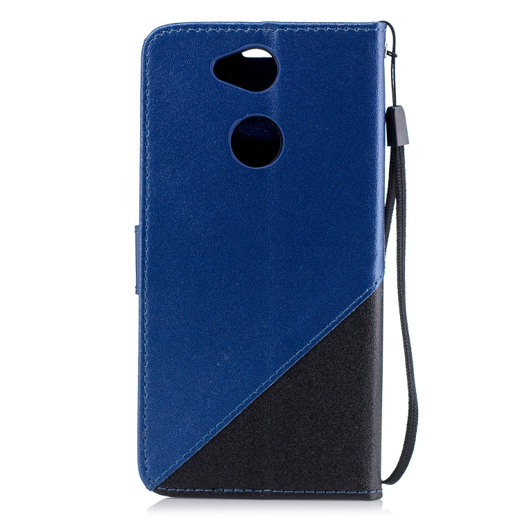For Sony Xperia XA2 Matching Color Frosted Texture Horizontal Flip PU Leather Case with Holder & Card Slots & Lanyard