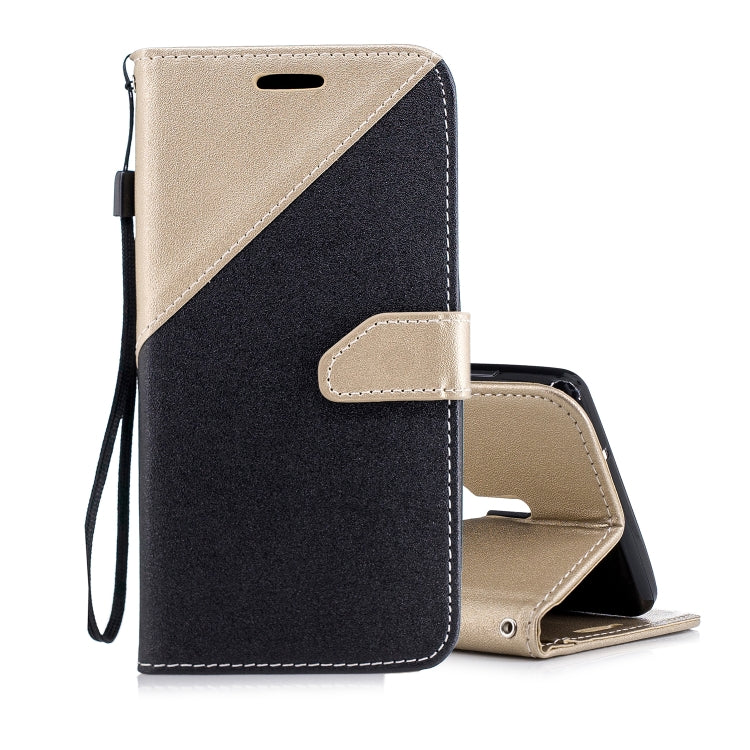 For Sony Xperia XZ2 Matching Color Frosted Texture Horizontal Flip PU Leather Case with Holder & Card Slots & Lanyard