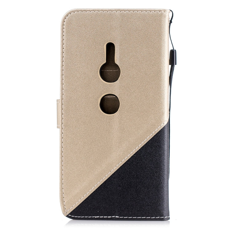 For Sony Xperia XZ2 Matching Color Frosted Texture Horizontal Flip PU Leather Case with Holder & Card Slots & Lanyard