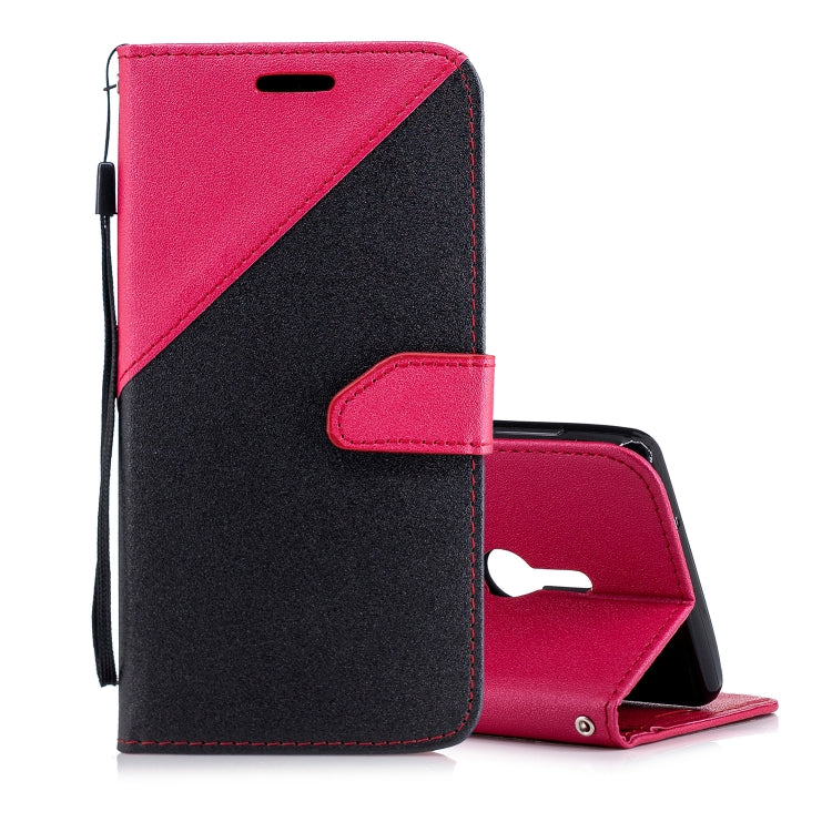 For Sony Xperia XZ2 Matching Color Frosted Texture Horizontal Flip PU Leather Case with Holder & Card Slots & Lanyard