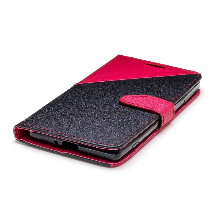 For Sony Xperia XZ2 Matching Color Frosted Texture Horizontal Flip PU Leather Case with Holder & Card Slots & Lanyard