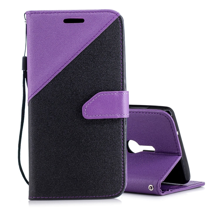 For Sony Xperia XZ2 Matching Color Frosted Texture Horizontal Flip PU Leather Case with Holder & Card Slots & Lanyard