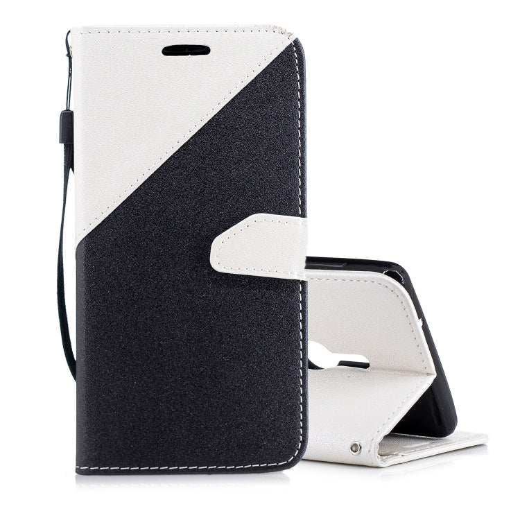 For Sony Xperia XZ2 Matching Color Frosted Texture Horizontal Flip PU Leather Case with Holder & Card Slots & Lanyard