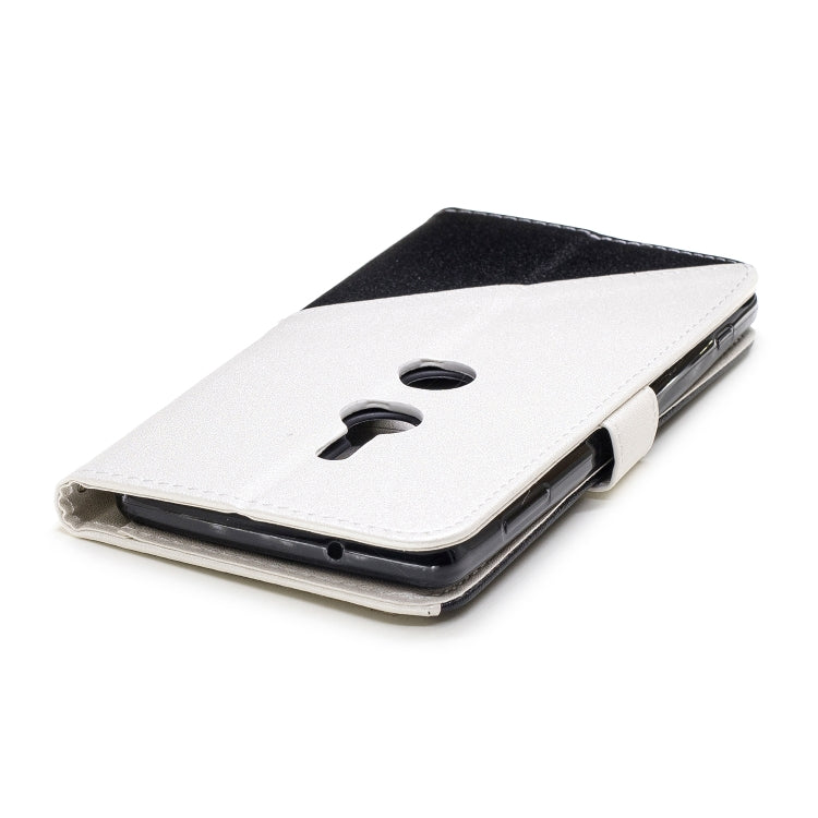 For Sony Xperia XZ2 Matching Color Frosted Texture Horizontal Flip PU Leather Case with Holder & Card Slots & Lanyard