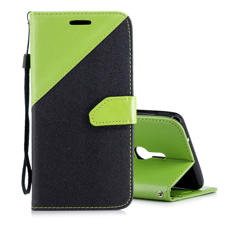 For Sony Xperia XZ2 Matching Color Frosted Texture Horizontal Flip PU Leather Case with Holder & Card Slots & Lanyard