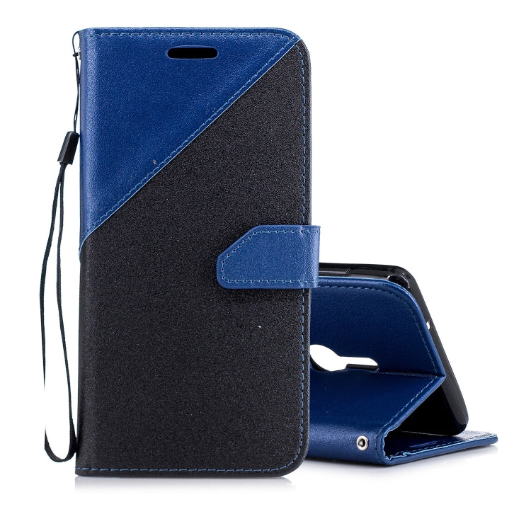 For Sony Xperia XZ2 Matching Color Frosted Texture Horizontal Flip PU Leather Case with Holder & Card Slots & Lanyard