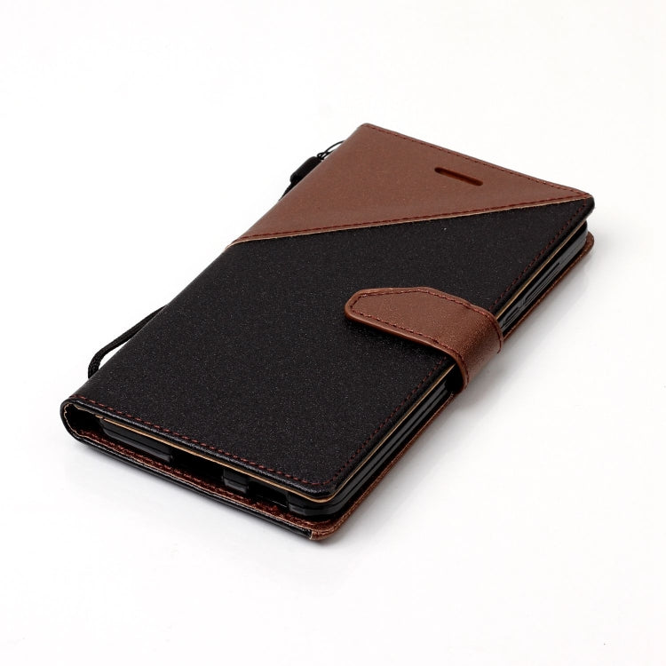 For Nokia 6 Matching Color Frosted Texture Horizontal Flip PU Leather Case with Holder & Card Slots & Lanyard