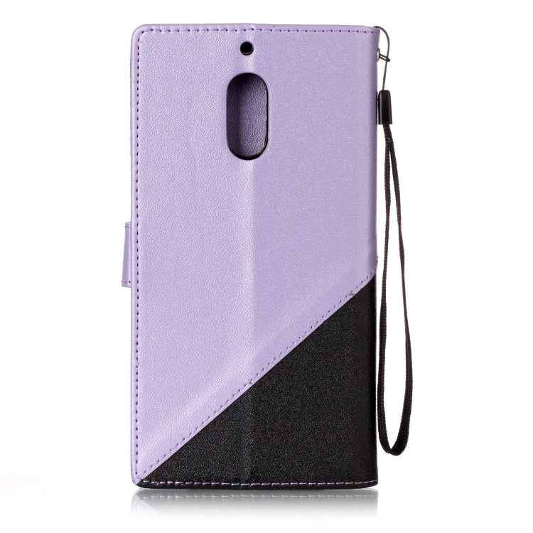 For Nokia 6 Matching Color Frosted Texture Horizontal Flip PU Leather Case with Holder & Card Slots & Lanyard