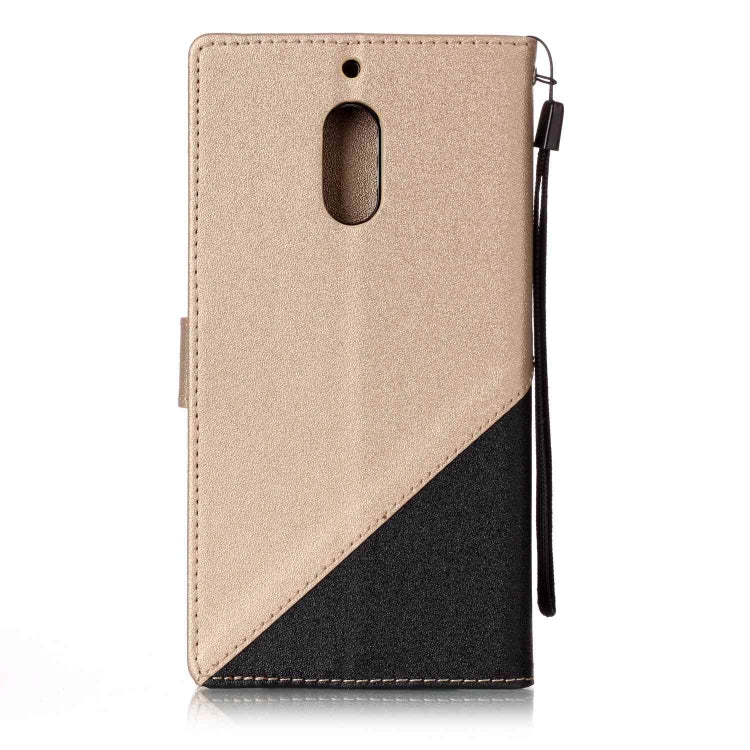 For Nokia 6 Matching Color Frosted Texture Horizontal Flip PU Leather Case with Holder & Card Slots & Lanyard