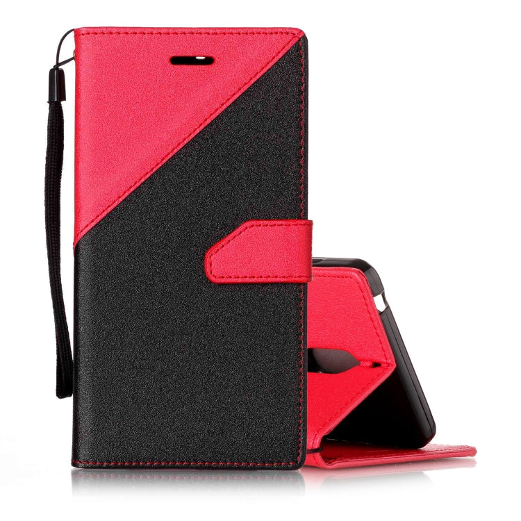 For Nokia 6 Matching Color Frosted Texture Horizontal Flip PU Leather Case with Holder & Card Slots & Lanyard