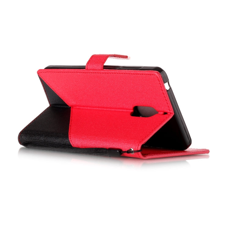 For Nokia 6 Matching Color Frosted Texture Horizontal Flip PU Leather Case with Holder & Card Slots & Lanyard