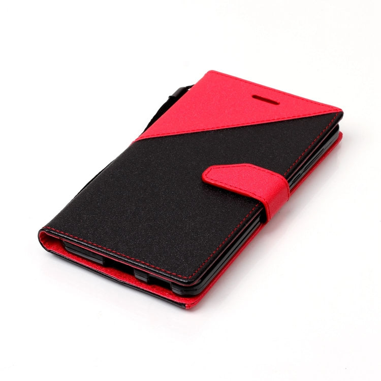 For Nokia 6 Matching Color Frosted Texture Horizontal Flip PU Leather Case with Holder & Card Slots & Lanyard
