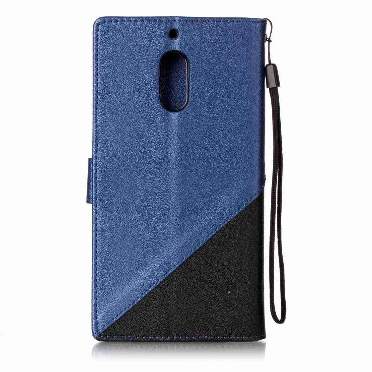 For Nokia 6 Matching Color Frosted Texture Horizontal Flip PU Leather Case with Holder & Card Slots & Lanyard
