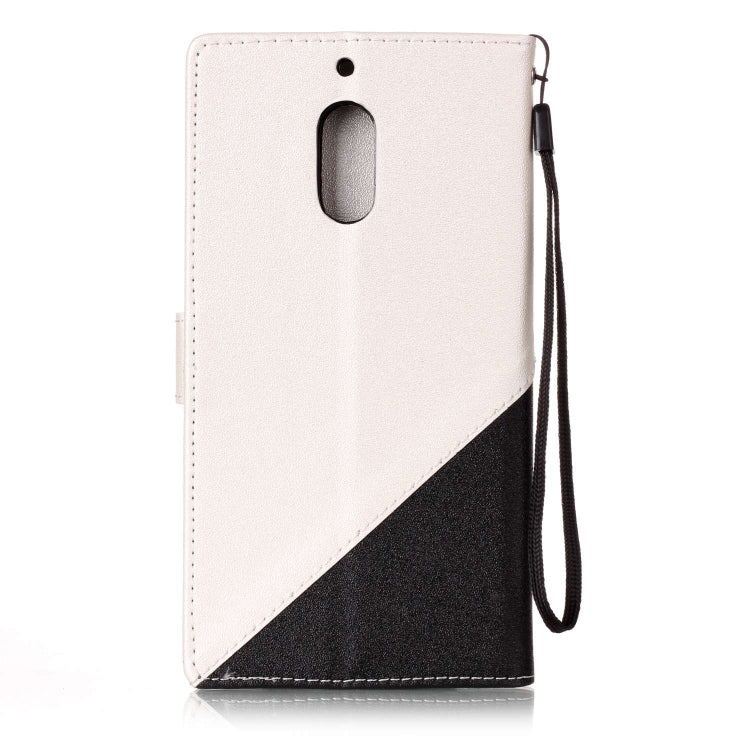 For Nokia 6 Matching Color Frosted Texture Horizontal Flip PU Leather Case with Holder & Card Slots & Lanyard
