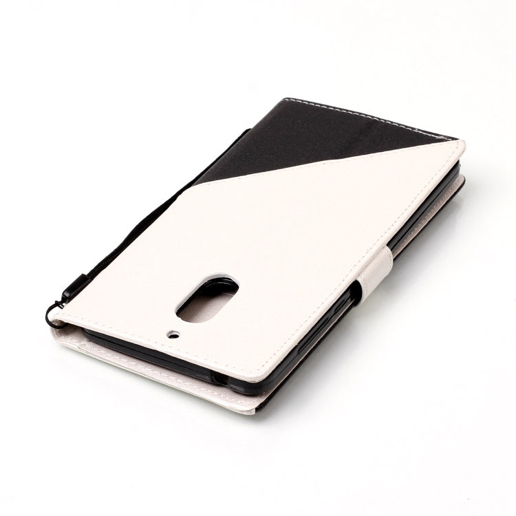 For Nokia 6 Matching Color Frosted Texture Horizontal Flip PU Leather Case with Holder & Card Slots & Lanyard