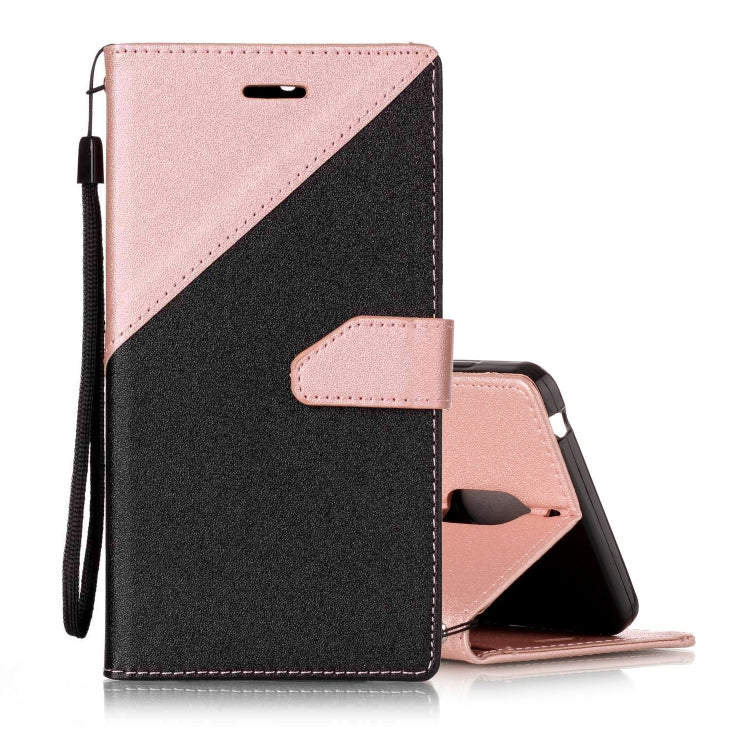 For Nokia 6 Matching Color Frosted Texture Horizontal Flip PU Leather Case with Holder & Card Slots & Lanyard