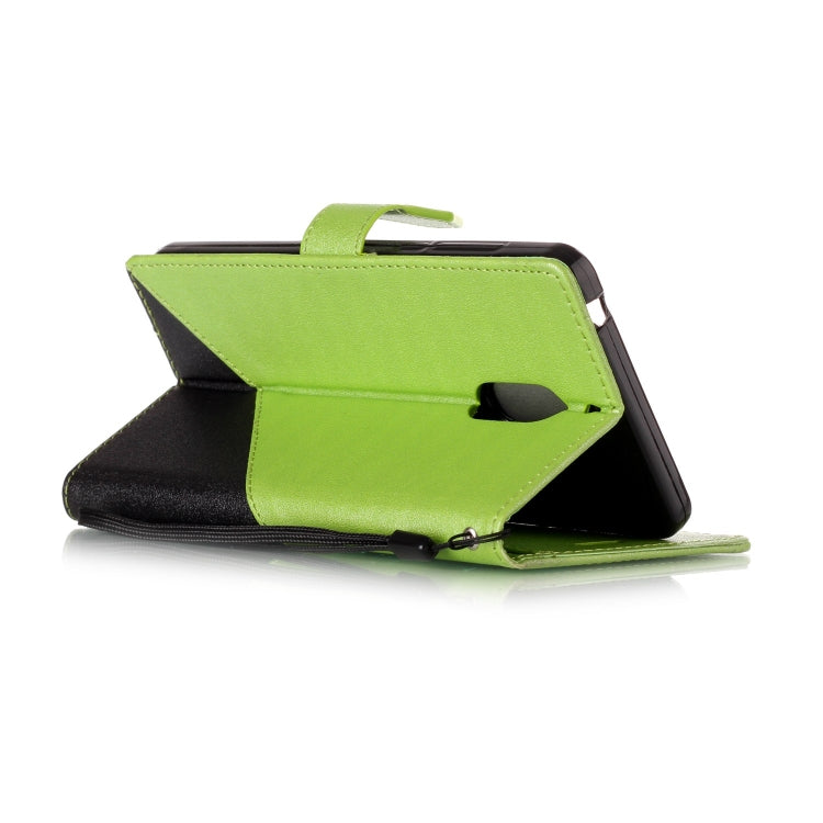 For Nokia 6 Matching Color Frosted Texture Horizontal Flip PU Leather Case with Holder & Card Slots & Lanyard