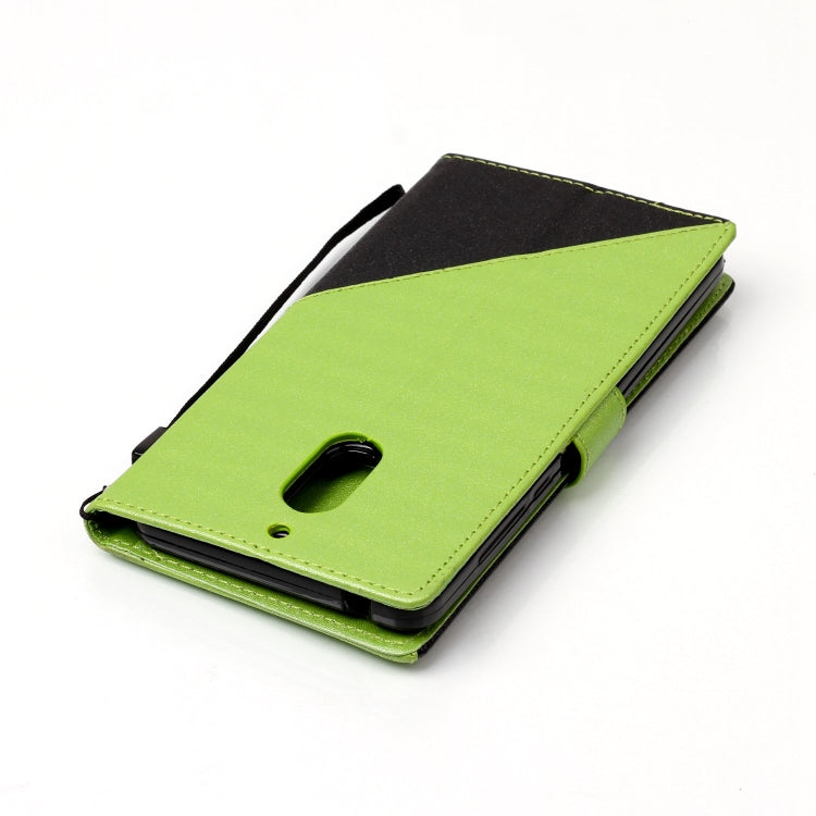For Nokia 6 Matching Color Frosted Texture Horizontal Flip PU Leather Case with Holder & Card Slots & Lanyard