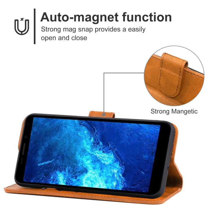 Leather Phone Case For Cricket Icon 2