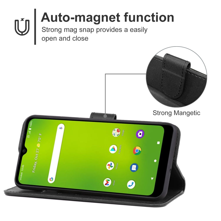 Leather Phone Case For Cricket Icon 3