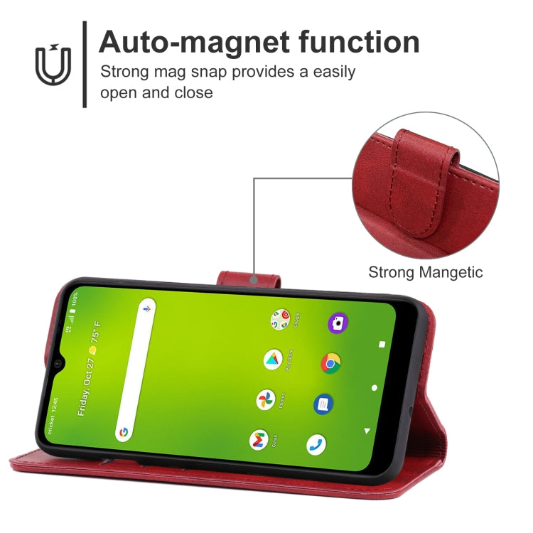 Leather Phone Case For Cricket Icon 3