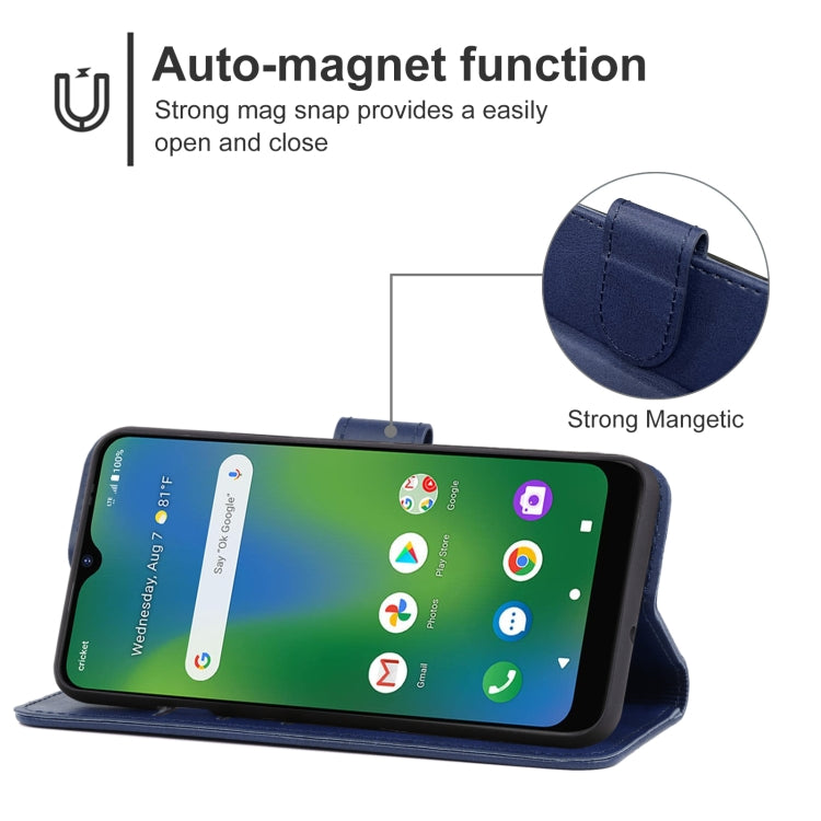 Leather Phone Case For Cricket Influence / Maestro Plus