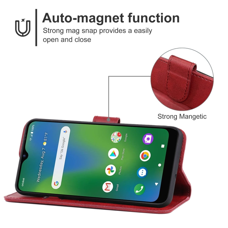 Leather Phone Case For Cricket Influence / Maestro Plus