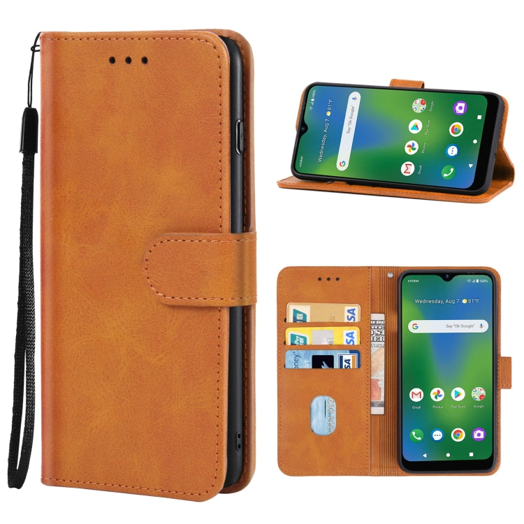 Leather Phone Case For Cricket Influence / Maestro Plus