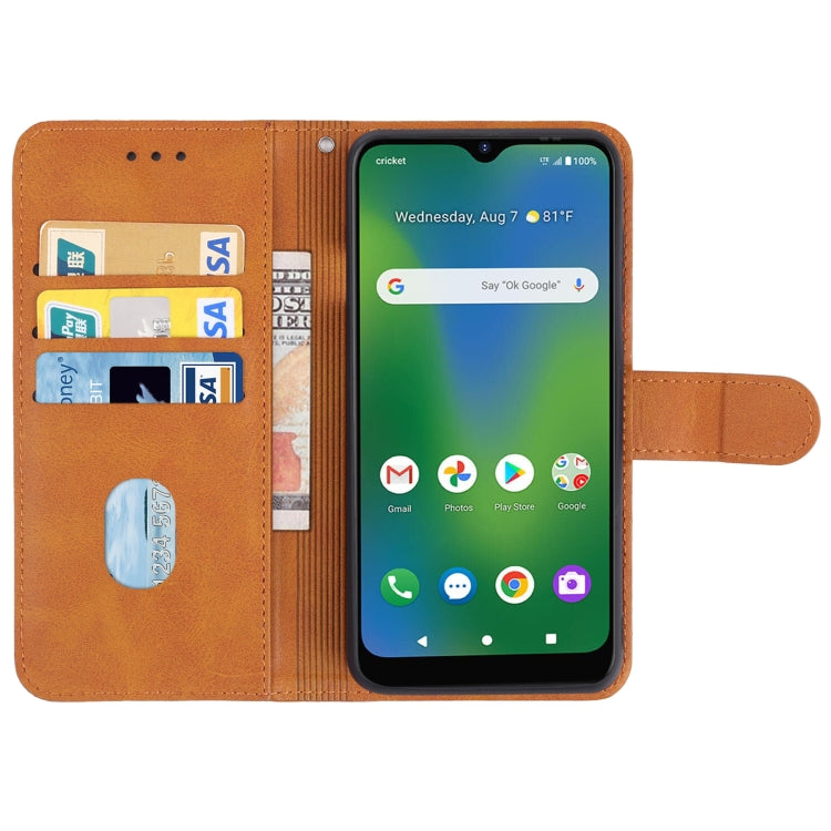 Leather Phone Case For Cricket Influence / Maestro Plus