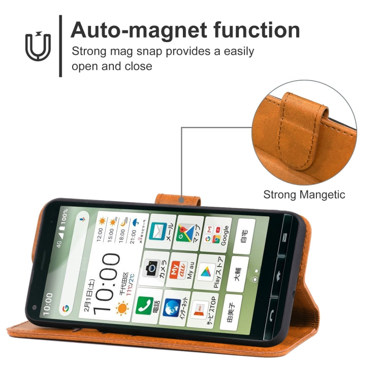 Leather Phone Case For Kyocera Basio 4