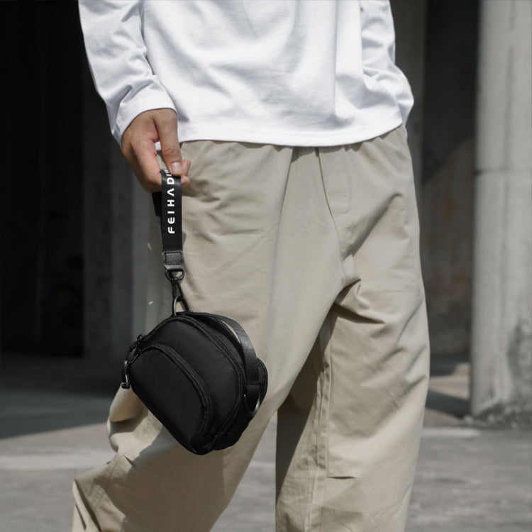 cxs-7100 Adjustable Oxford Cloth Waist Bag for Men, Size: 17 x 13 x 6cm(Black)