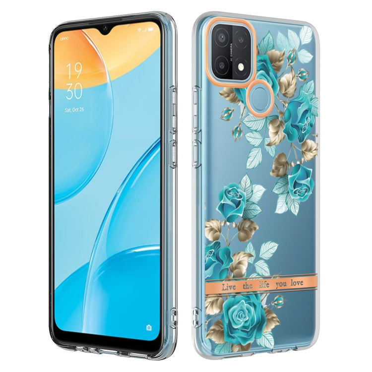 For OPPO A15 / A15S Flowers and Plants Series IMD TPU Phone Case
