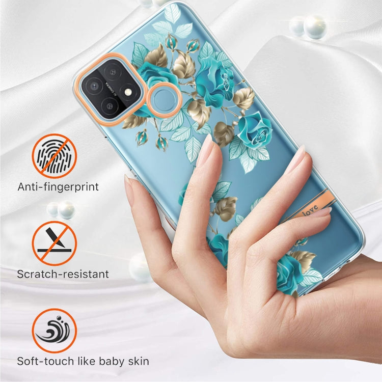 For OPPO A15 / A15S Flowers and Plants Series IMD TPU Phone Case