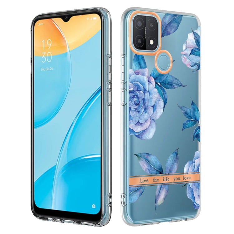 For OPPO A15 / A15S Flowers and Plants Series IMD TPU Phone Case
