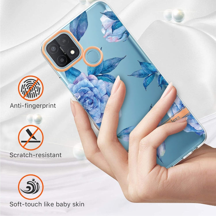 For OPPO A15 / A15S Flowers and Plants Series IMD TPU Phone Case