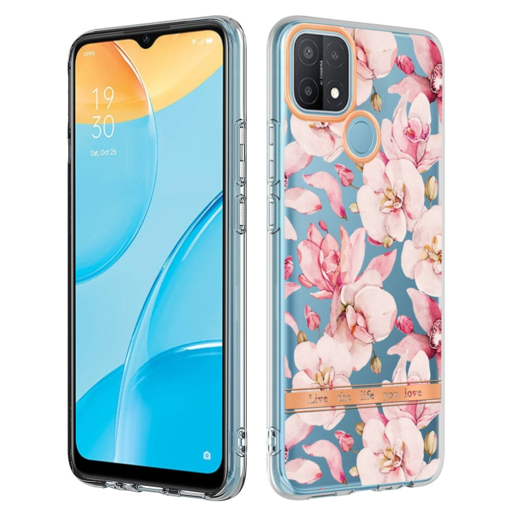 For OPPO A15 / A15S Flowers and Plants Series IMD TPU Phone Case
