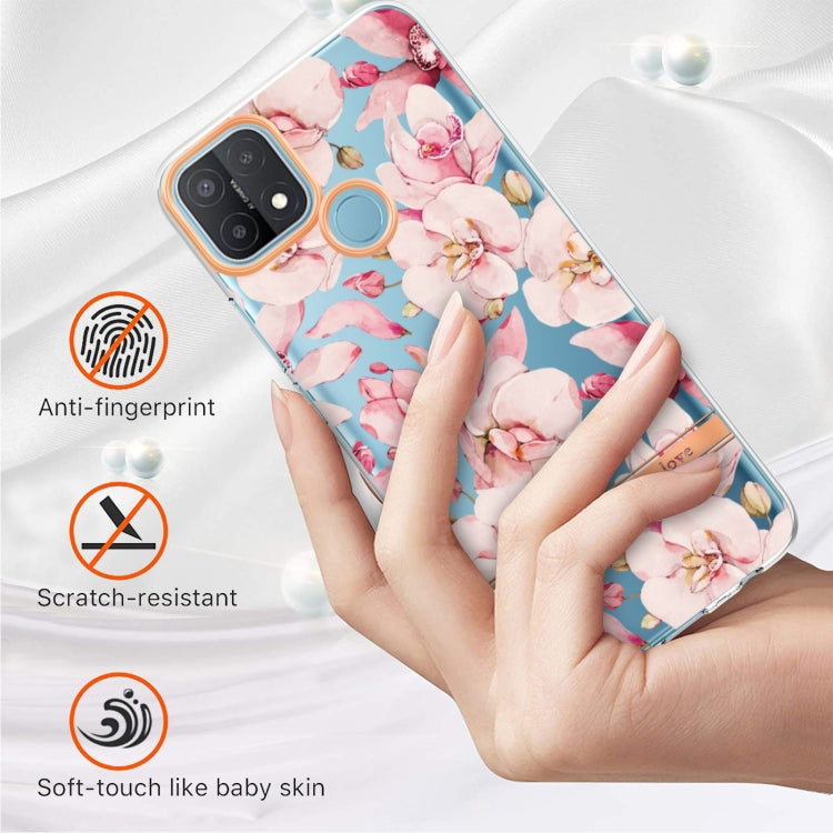 For OPPO A15 / A15S Flowers and Plants Series IMD TPU Phone Case