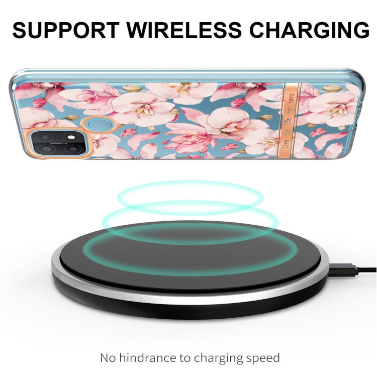 For OPPO A15 / A15S Flowers and Plants Series IMD TPU Phone Case