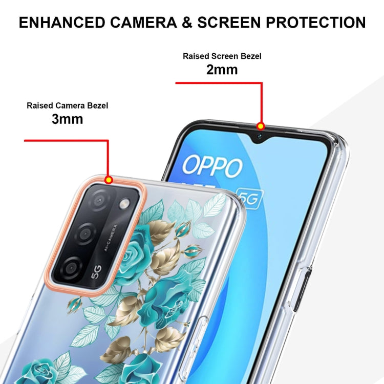 For OPPO A55 5G / A53S 5G / A54 4G / A16 / A54S 4G Flowers and Plants Series IMD TPU Phone Case