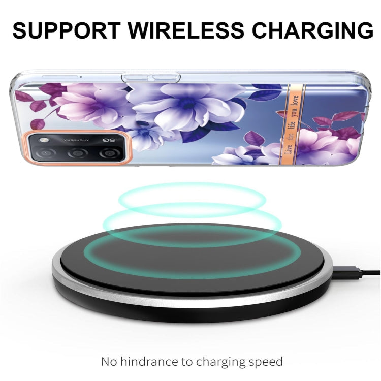 For OPPO A55 5G / A53S 5G / A54 4G / A16 / A54S 4G Flowers and Plants Series IMD TPU Phone Case