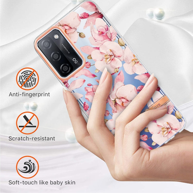 For OPPO A55 5G / A53S 5G / A54 4G / A16 / A54S 4G Flowers and Plants Series IMD TPU Phone Case
